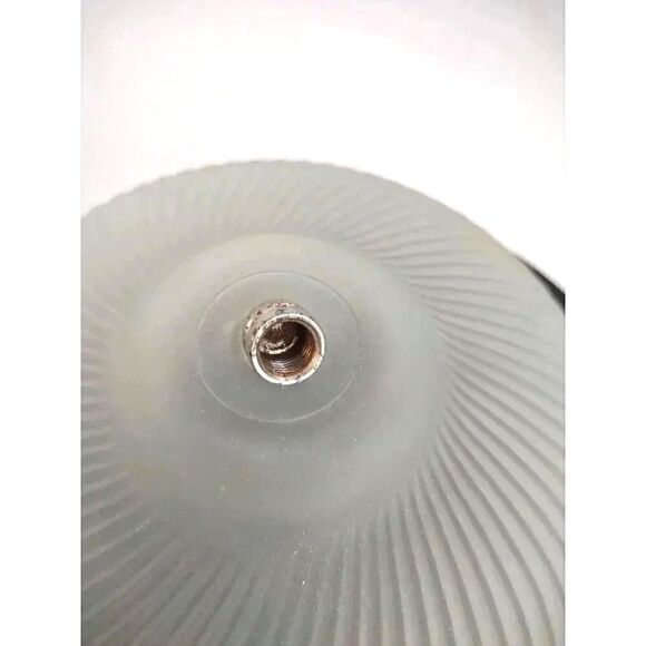 Light Shade Vintage 8.5" Frosted Glass Ribbed Swirl Ceiling - Picture 8 of 14
